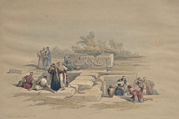 1839 Fountain at Cana by David Roberts